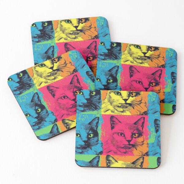 Item preview, cats pop art andy warhol style designed and sold by Pixel  Playground.