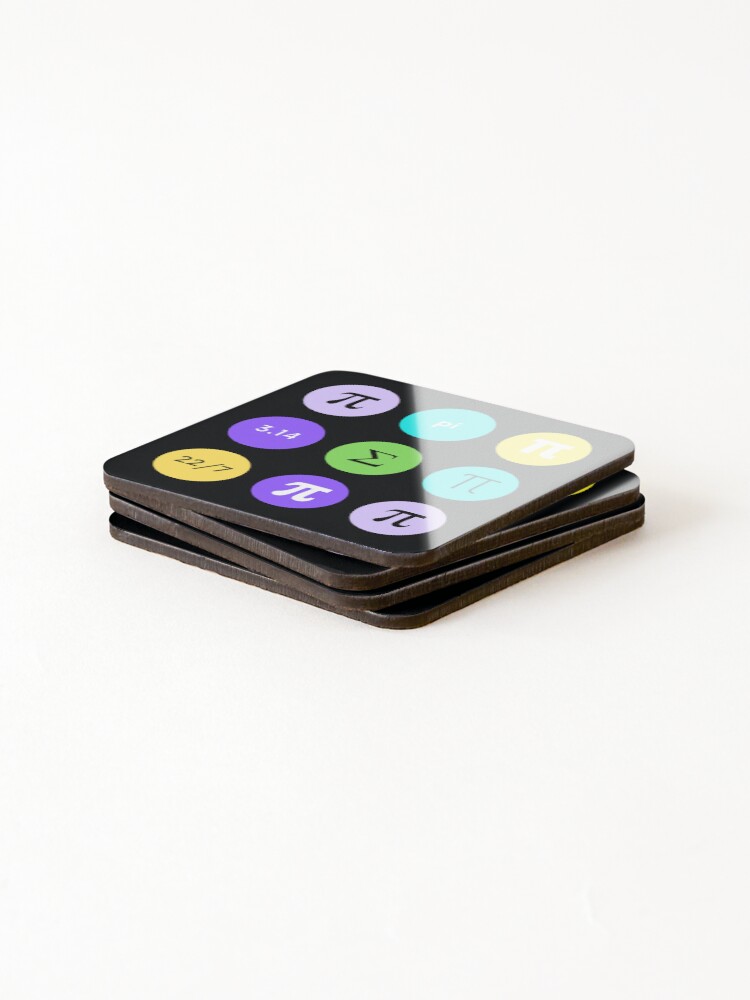 Thumbnail 4 of 5, Coasters (Set of 4), Cool Math Symbols designed and sold by MathVerge.