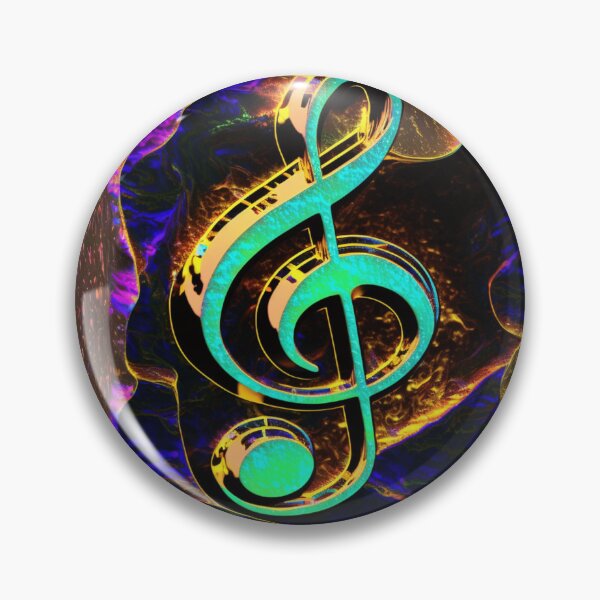 Item preview, Synthwave Golden Musical Note designed and sold by VhsNeon.