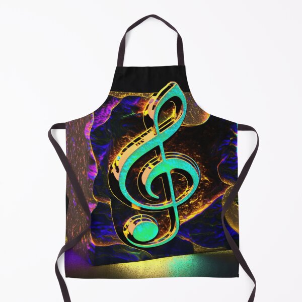 Item preview, Synthwave Golden Musical Note designed and sold by VhsNeon.