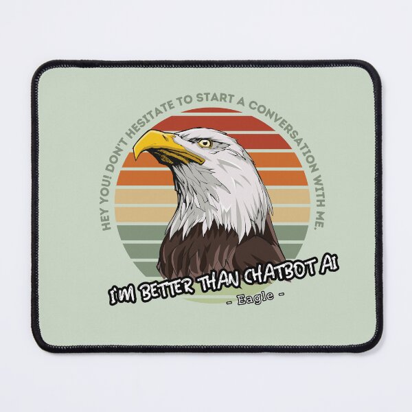 Item preview, better than chatbot AI - eagle designed and sold by PositiveIdeas.