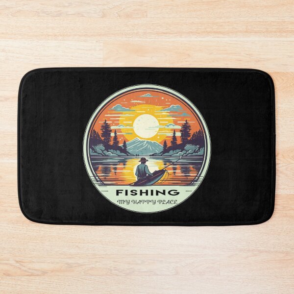 Item preview, Fishing - My Happy Place - A Bass Fishing Design designed and sold by Mindful-Designs.