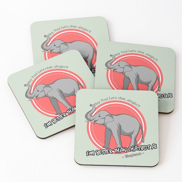 Item preview, better than chatbot AI - Elephant designed and sold by PositiveIdeas.