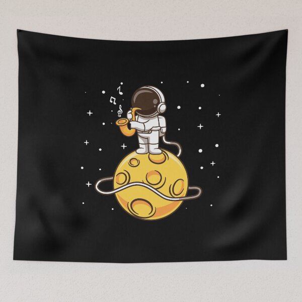 Item preview, Saxophone Music Astronaut Space Saxophonist & Musician Gift designed and sold by Lenny Stahl.