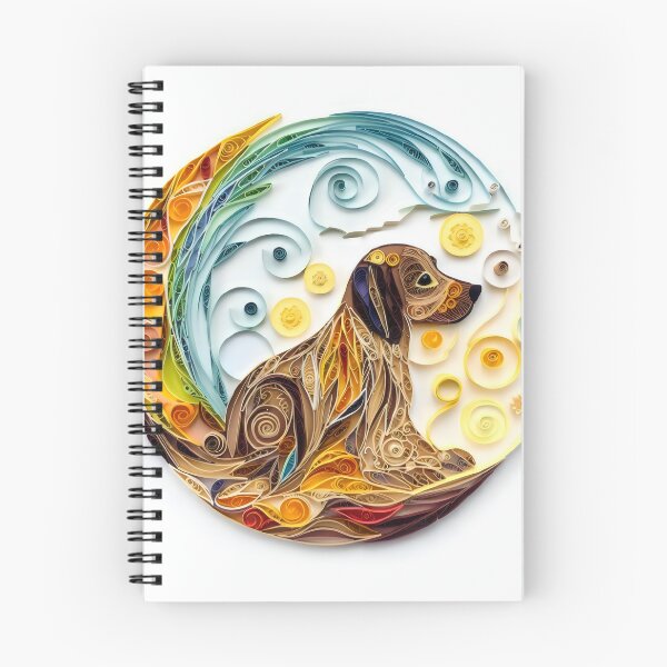 Item preview, Earth Dog - Quilled Paper Artwork - AI Generated designed and sold by Quilluminations.