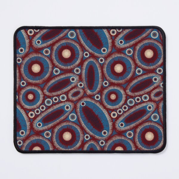 Item preview, Abstract Shapes Red and Blue “Dragon Belly” designed and sold by TanglePatch.