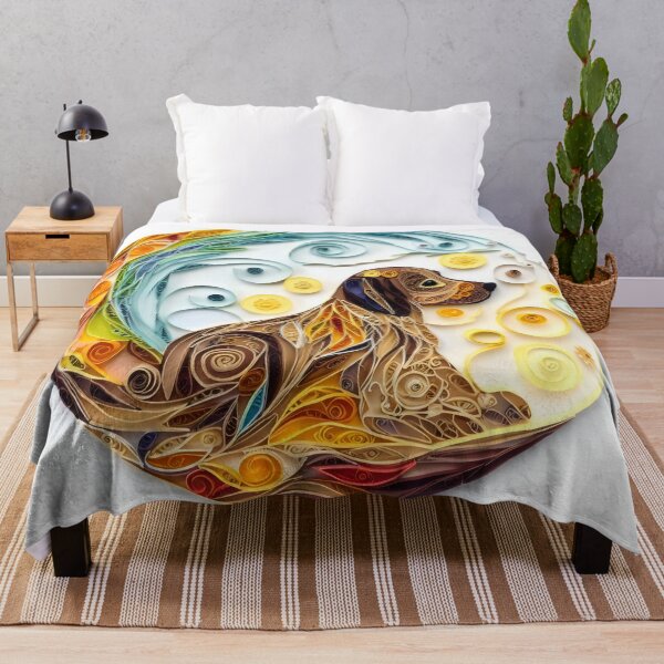 Item preview, Earth Dog - Quilled Paper Artwork - AI Generated designed and sold by Quilluminations.