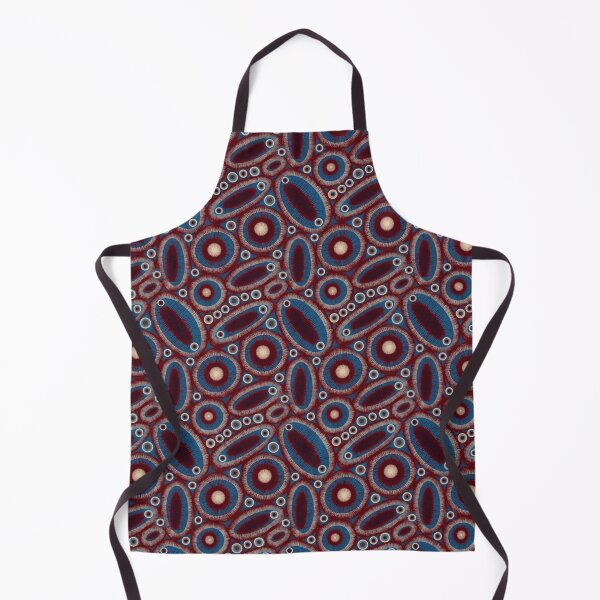 Item preview, Abstract Shapes Red and Blue “Dragon Belly” designed and sold by TanglePatch.