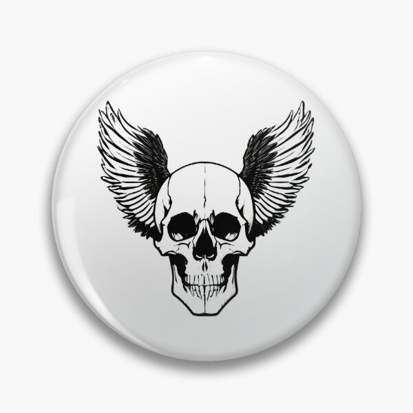 Item preview, Bewinged skull designed and sold by nowIAMAI.