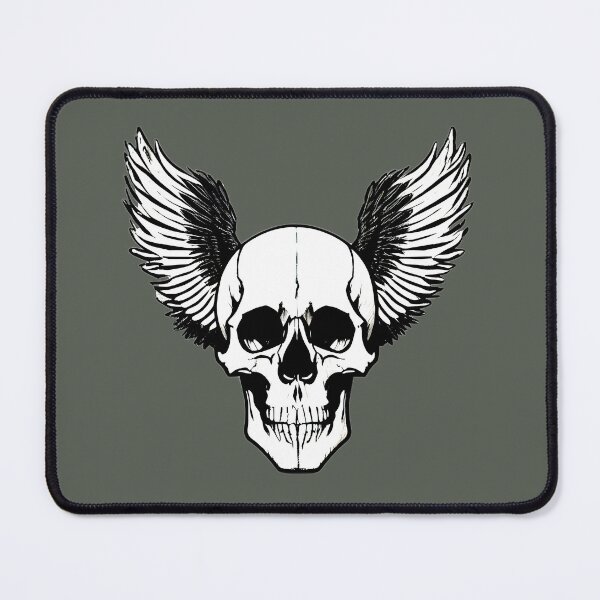 Item preview, Bewinged skull designed and sold by nowIAMAI.