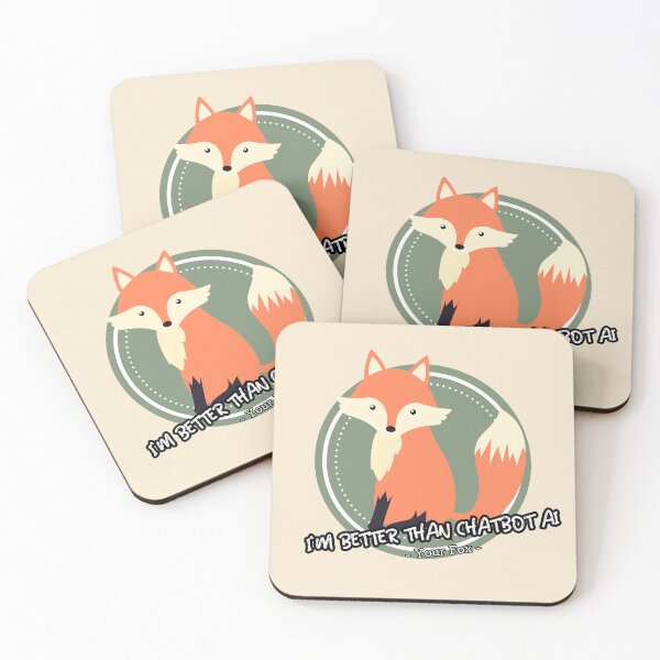 Item preview, better than chatbot AI - Fox designed and sold by PositiveIdeas.