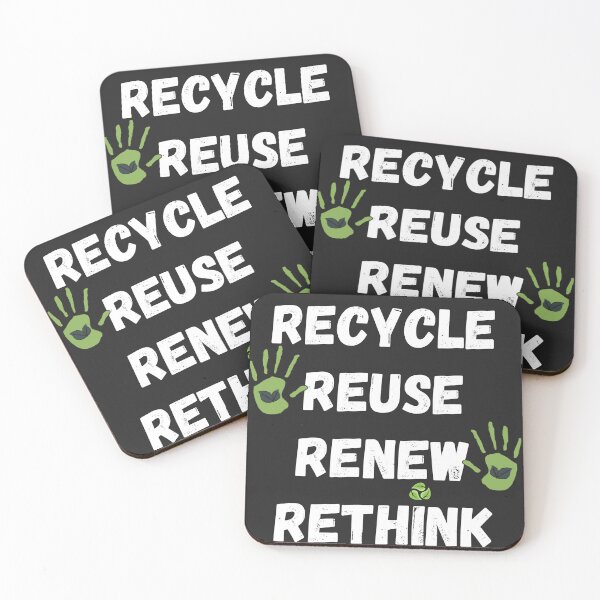 Item preview, Recycle Reuse Renew Rethink Crisis Environmental Activism designed and sold by maaitbahajjoub.