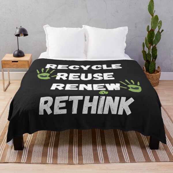 Item preview, Recycle Reuse Renew Rethink Crisis Environmental Activism designed and sold by maaitbahajjoub.