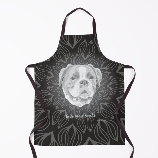 Item preview, DuFauna Boxer Black and White Face "Give me a smile" designed and sold by DuFauna.
