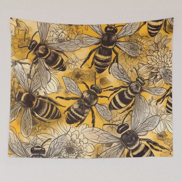 Item preview, Stunning Lot of Honey Bees Pattern designed and sold by PatternBestFan.