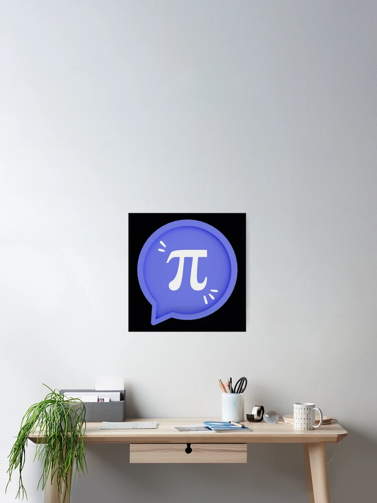 Thumbnail 2 of 3, Poster, Fun and Cool Pi - Math Symbol designed and sold by MathVerge.