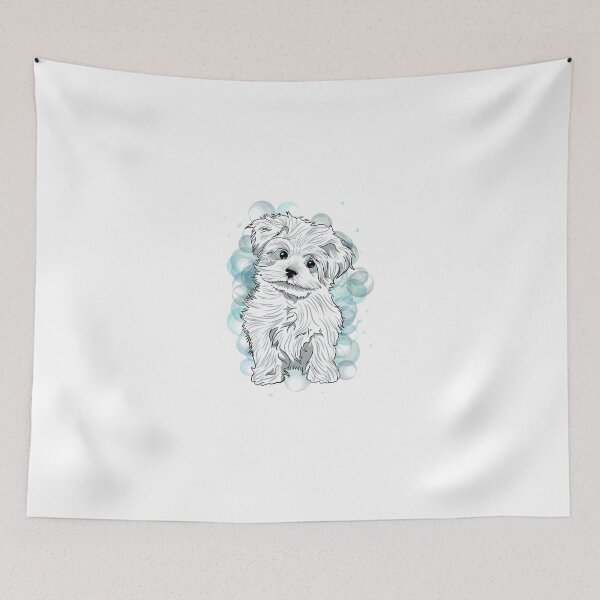 Item preview, Blue Dog with Bubbles designed and sold by Noemi Falcó Ilustraciones.