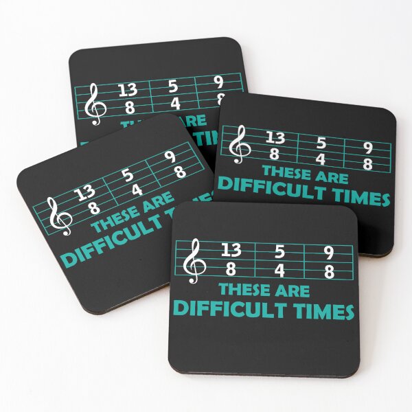 Item preview, Music Note Clef Difficult Times Musician Gift Note designed and sold by Lenny Stahl.