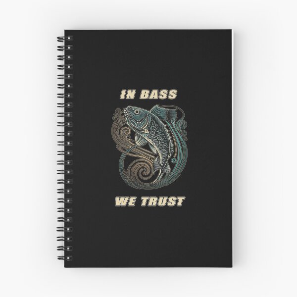 Item preview, In Bass We Trust - A Bass Fishing Design designed and sold by Mindful-Designs.
