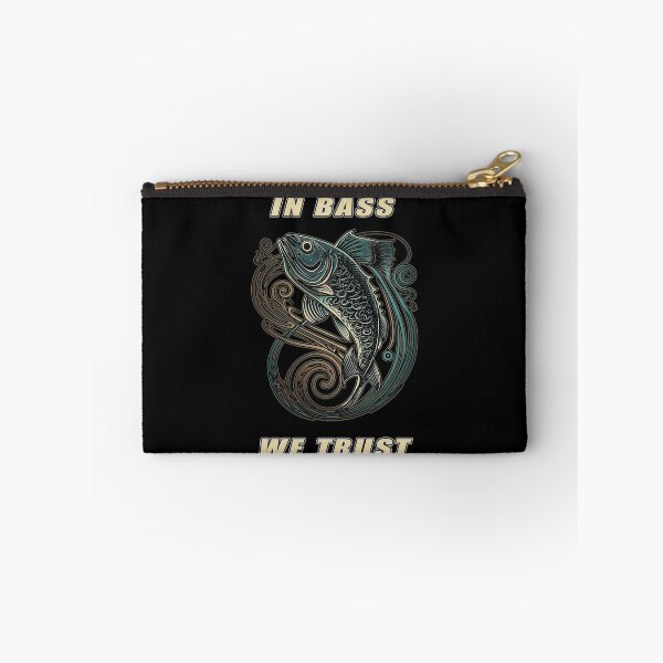 Item preview, In Bass We Trust - A Bass Fishing Design designed and sold by Mindful-Designs.