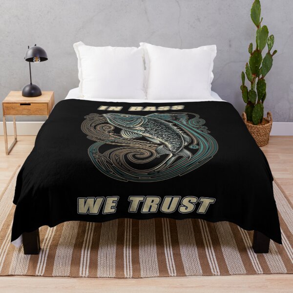 Item preview, In Bass We Trust - A Bass Fishing Design designed and sold by Mindful-Designs.