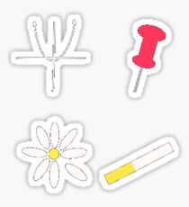 John Green Symbols Sticker