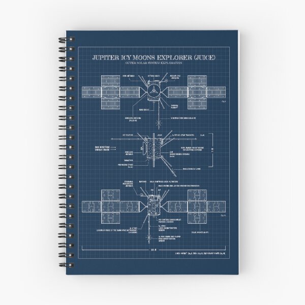 Item preview, Jupiter Icy Moons Explorer (JUICE Mission) Vertical (Navy Blueprint) designed and sold by BGALAXY.