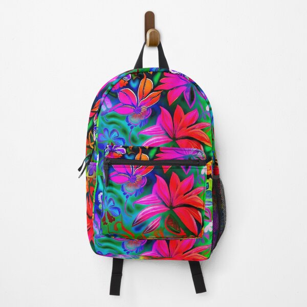 Item preview, Hawaiian Hibiscus Flowers Psychedelic Floral Gift Mom Luxury Trippy Vibrant Colorful designed and sold by Anticulture.
