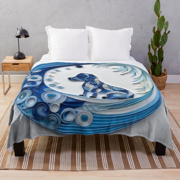 Item preview, Water Dog - Quilled Paper Artwork - AI Generated designed and sold by Quilluminations.