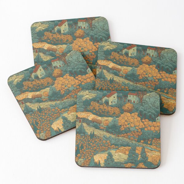 Artikelvorschau, van gogh style artwork in pattern entworfen und verkauft von Pixel Playground.