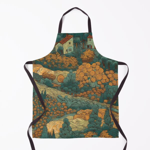 Artikelvorschau, van gogh style artwork in pattern entworfen und verkauft von Pixel Playground.