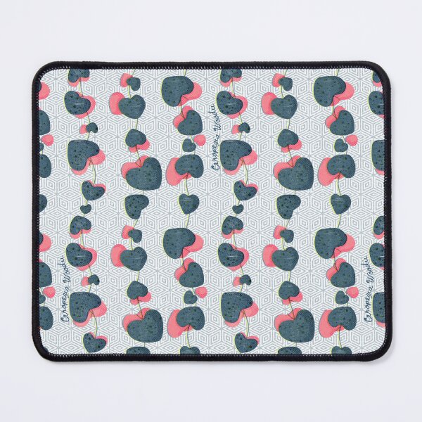 Item preview, Ceropegia Woodii - String of Hearts Pink Blue Risograph designed and sold by BuBuchi.