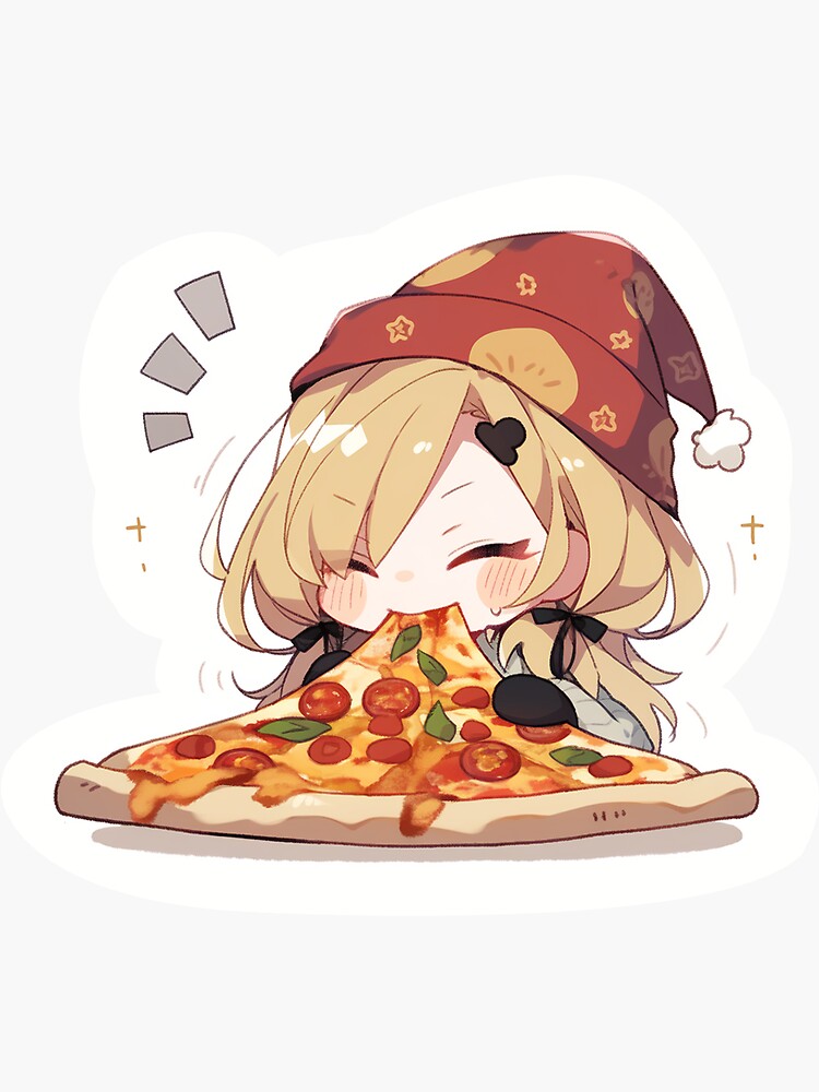 Umemaro, anime, anime girls, food, anime girls eating, pizza, HD phone  wallpaper | Peakpx