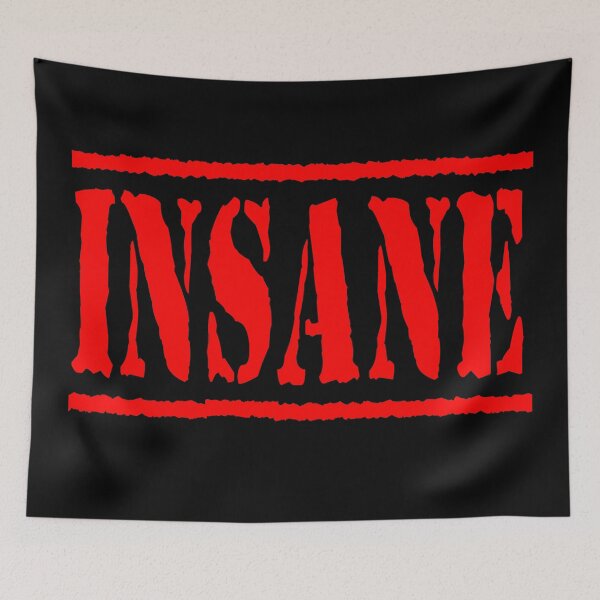 Item preview, Crazy Human Funny Insane Design - funny design for crazy people designed and sold by ReneMM.