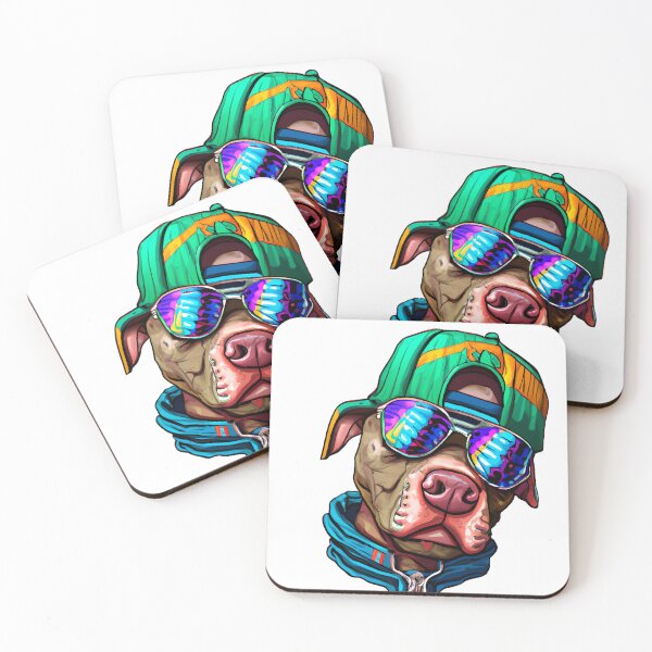 Item preview, Pitbull en Hip Hop Outfit 3D Art pegatinas designed and sold by lacasic.