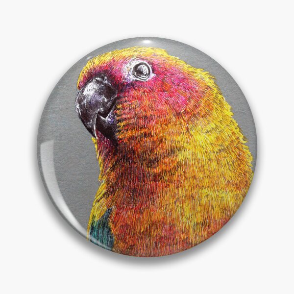 Item preview, Sun conure parrot bird illustration designed and sold by Adam Wróbel.