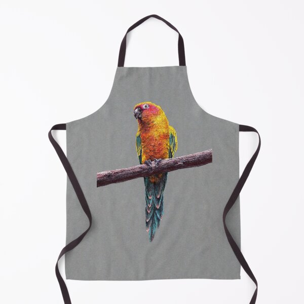 Item preview, Sun conure parrot bird illustration designed and sold by Adam Wróbel.