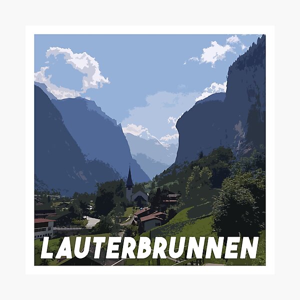 Item preview, Poster Lauterbrunnen designed and sold by Jivesas.