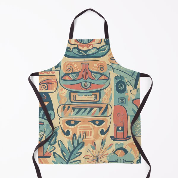 Item preview, Tiki Pattern designed and sold by Pixel Playground.