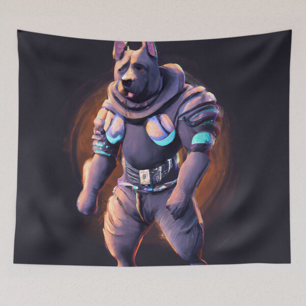 Item preview, General Dog Leads The Army In Cyberpunk Universe designed and sold by KalipsoArt.