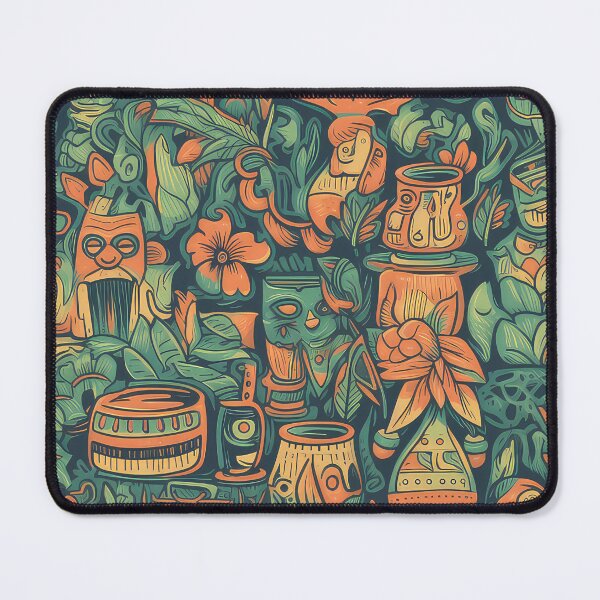 Item preview, Tiki Pattern designed and sold by Pixel Playground.