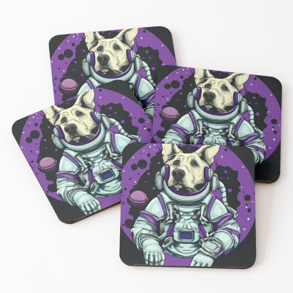 Item preview, Astronaut Dog In Cyberpunk Universe designed and sold by KalipsoArt.