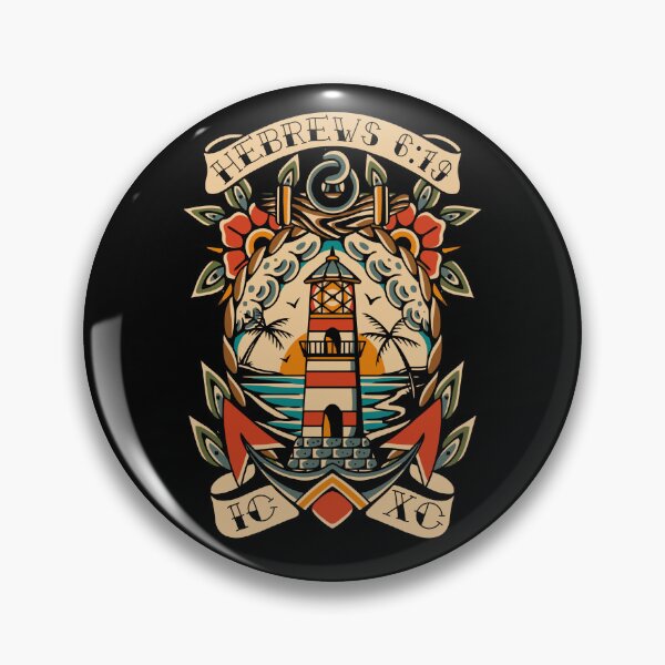 Item preview, Anchor Lighthouse American Traditional Tattoo Flash designed and sold by thecamphillips.