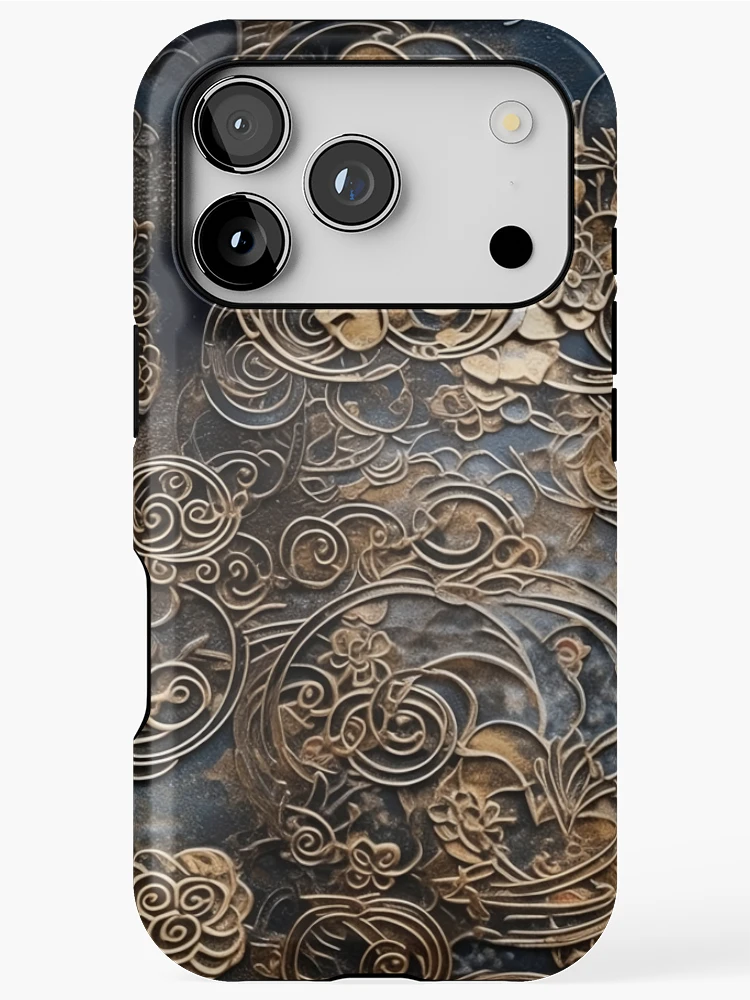 Thumbnail 1 of 4, iPhone Case, Metalic Pattern designed and sold by RooArtistry.