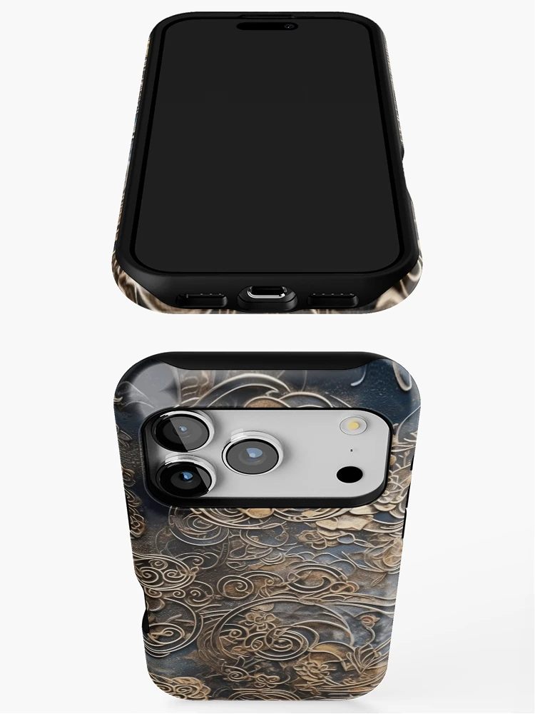 Thumbnail 3 of 4, iPhone Case, Metalic Pattern designed and sold by RooArtistry.