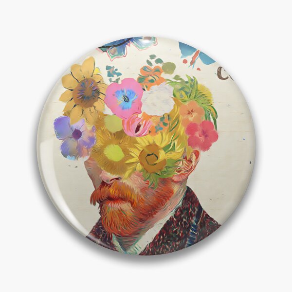 Artikelvorschau, Van Gogh mit Blumen auf der Briefmarke entworfen und verkauft von ElliOzy.