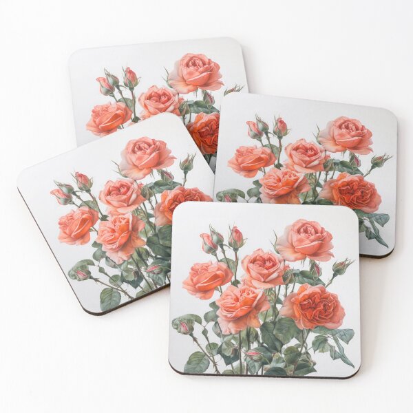 Artikelvorschau, Coral Roses  entworfen und verkauft von Vanover Designs.