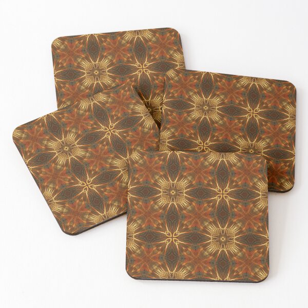 Item preview, orange and gold figured panel designed and sold by effervescence.