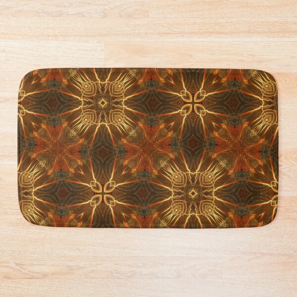 Item preview, orange and gold figured panel designed and sold by effervescence.