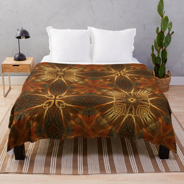 Item preview, orange and gold figured panel designed and sold by effervescence.